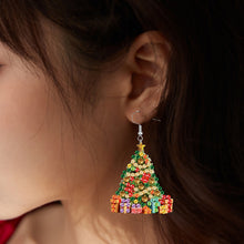 Load image into Gallery viewer, 6 Pairs Double Sided Christmas Tree Diamond Painting Earrings for Women Girls
