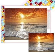 Load image into Gallery viewer, Diamond Painting - Full Square - Sunset beach (60*45CM)
