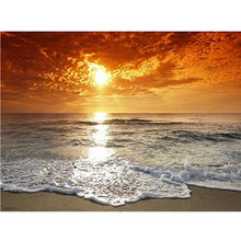 Load image into Gallery viewer, Diamond Painting - Full Square - Sunset beach (60*45CM)
