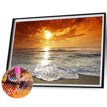 Load image into Gallery viewer, Diamond Painting - Full Square - Sunset beach (60*45CM)
