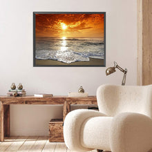 Load image into Gallery viewer, Diamond Painting - Full Square - Sunset beach (60*45CM)
