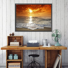 Load image into Gallery viewer, Diamond Painting - Full Square - Sunset beach (60*45CM)
