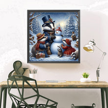 Load image into Gallery viewer, 4pcs Square Diamond Painting Set - Christmas snowman (40*40CM)
