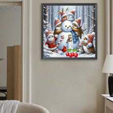 Load image into Gallery viewer, 4pcs Square Diamond Painting Set - Christmas snowman (40*40CM)
