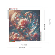 Load image into Gallery viewer, Diamond Painting - Full Round - Love pink rose (50*50CM)
