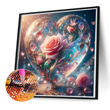 Load image into Gallery viewer, Diamond Painting - Full Round - Love pink rose (50*50CM)
