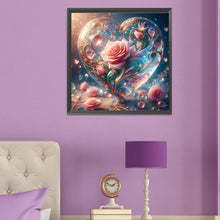 Load image into Gallery viewer, Diamond Painting - Full Round - Love pink rose (50*50CM)
