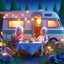 Load image into Gallery viewer, Diamond Painting - Full Round - Camping car (40*40CM)
