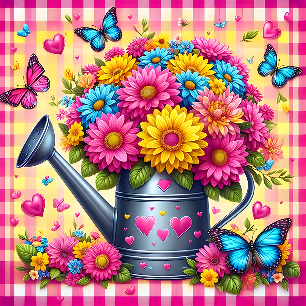 Diamond Painting - Full Round - Kettle bouquet (40*40CM)