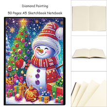 Load image into Gallery viewer, Christmas 5D Diamond Painting Notebook Diamond Art Diary Book for Adults Kids
