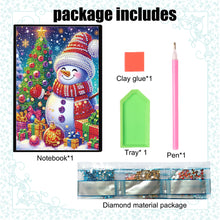 Load image into Gallery viewer, Christmas 5D Diamond Painting Notebook Diamond Art Diary Book for Adults Kids
