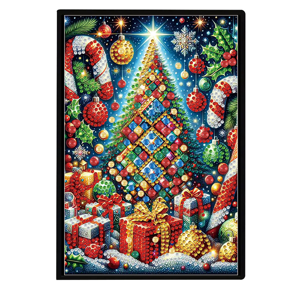 Christmas 5D Diamond Painting Notebook Diamond Art Diary Book for Adults Kids