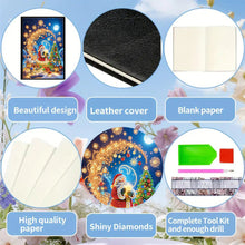 Load image into Gallery viewer, Christmas 5D Diamond Painting Notebook Diamond Art Diary Book for Adults Kids
