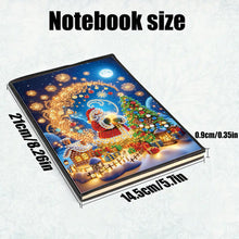 Load image into Gallery viewer, Christmas 5D Diamond Painting Notebook Diamond Art Diary Book for Adults Kids
