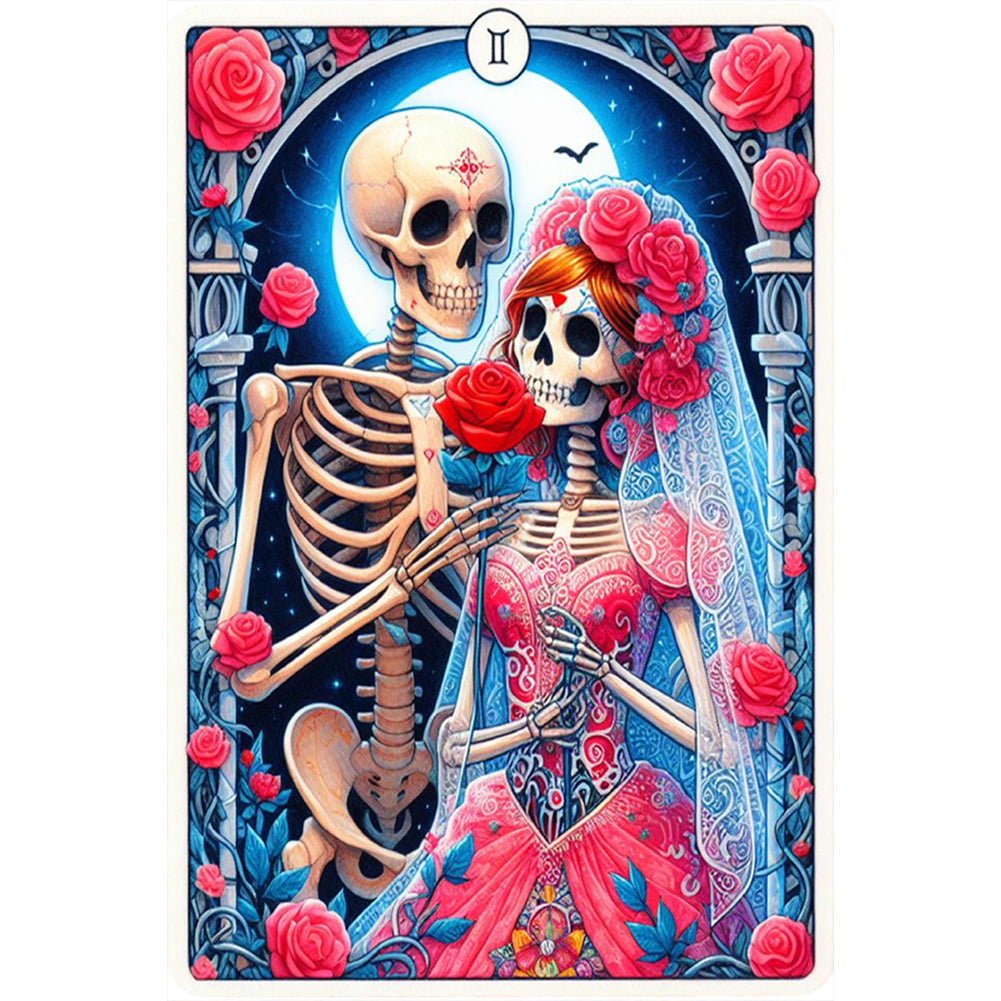 Diamond Painting - Full Round - Skull Tarot (40*60CM)