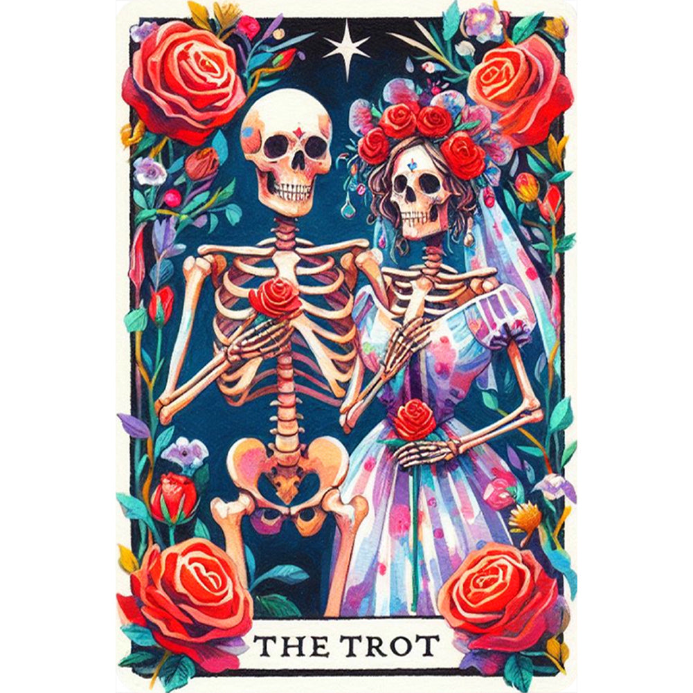Diamond Painting - Full Round - Skull Tarot (40*60CM)