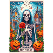 Load image into Gallery viewer, Diamond Painting - Full Round - Skull Pumpkin Tarot (40*60CM)
