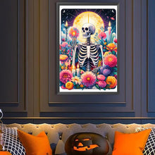 Load image into Gallery viewer, Diamond Painting - Full Round - Skull and Flower Tarot (40*60CM)

