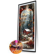 Load image into Gallery viewer, AB Diamond Painting - Full Round - Winter cabin glass bottle (30*90CM)
