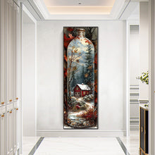 Load image into Gallery viewer, AB Diamond Painting - Full Round - Winter cabin glass bottle (30*90CM)
