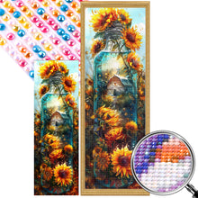 Load image into Gallery viewer, AB Diamond Painting - Full Round - Farm sunflower glass bottle (30*90CM)
