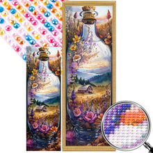 Load image into Gallery viewer, AB Diamond Painting - Full Round - Farm landscape glass bottle (30*90CM)
