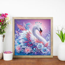 Load image into Gallery viewer, Diamond Painting - Partial Special Shaped - Swan (30*30CM)
