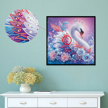 Load image into Gallery viewer, Diamond Painting - Partial Special Shaped - Swan (30*30CM)

