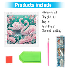 Load image into Gallery viewer, Diamond Painting - Partial Special Shaped - Swan (30*30CM)
