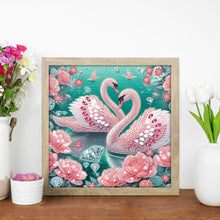 Load image into Gallery viewer, Diamond Painting - Partial Special Shaped - Swan (30*30CM)
