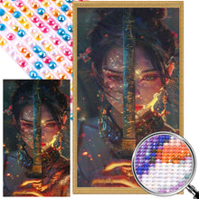 Load image into Gallery viewer, AB Diamond Painting - Full Round - Sword-wielding female warrior (40*70CM)
