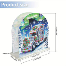 Load image into Gallery viewer, Christmas Acrylic DIY 5D Diamond Art Painting Napkin Holder Set Home Table Decor
