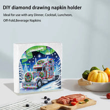 Load image into Gallery viewer, Christmas Acrylic DIY 5D Diamond Art Painting Napkin Holder Set Home Table Decor

