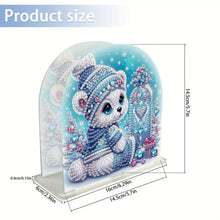 Load image into Gallery viewer, Christmas Acrylic DIY 5D Diamond Art Painting Napkin Holder Set Home Table Decor
