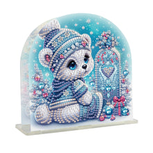Load image into Gallery viewer, Christmas Acrylic DIY 5D Diamond Art Painting Napkin Holder Set Home Table Decor
