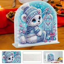 Load image into Gallery viewer, Christmas Acrylic DIY 5D Diamond Art Painting Napkin Holder Set Home Table Decor
