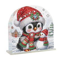 Load image into Gallery viewer, Christmas Acrylic DIY 5D Diamond Art Painting Napkin Holder Set Home Table Decor
