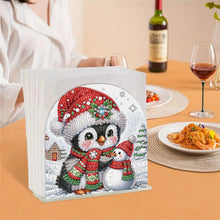 Load image into Gallery viewer, Christmas Acrylic DIY 5D Diamond Art Painting Napkin Holder Set Home Table Decor
