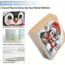 Load image into Gallery viewer, Christmas Acrylic DIY 5D Diamond Art Painting Napkin Holder Set Home Table Decor
