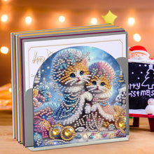 Load image into Gallery viewer, Christmas Acrylic DIY 5D Diamond Art Painting Napkin Holder Set Home Table Decor
