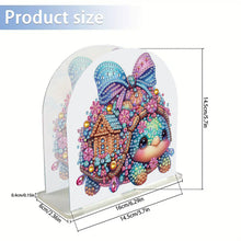 Load image into Gallery viewer, Christmas Acrylic DIY 5D Diamond Art Painting Napkin Holder Set Home Table Decor
