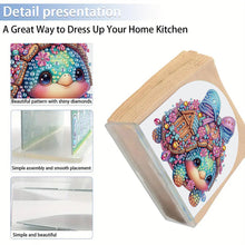 Load image into Gallery viewer, Christmas Acrylic DIY 5D Diamond Art Painting Napkin Holder Set Home Table Decor
