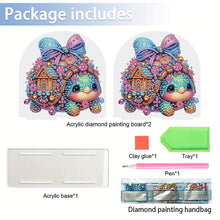 Load image into Gallery viewer, Christmas Acrylic DIY 5D Diamond Art Painting Napkin Holder Set Home Table Decor
