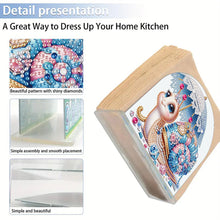 Load image into Gallery viewer, Christmas Acrylic DIY 5D Diamond Art Painting Napkin Holder Set Home Table Decor
