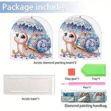 Load image into Gallery viewer, Christmas Acrylic DIY 5D Diamond Art Painting Napkin Holder Set Home Table Decor
