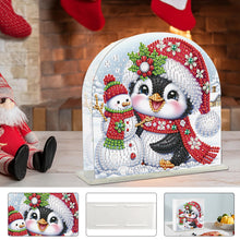 Load image into Gallery viewer, Christmas Acrylic DIY 5D Diamond Art Painting Napkin Holder Set Home Table Decor
