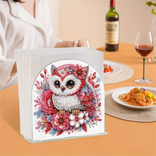 Load image into Gallery viewer, Christmas Acrylic DIY 5D Diamond Art Painting Napkin Holder Set Home Table Decor
