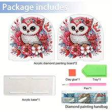 Load image into Gallery viewer, Christmas Acrylic DIY 5D Diamond Art Painting Napkin Holder Set Home Table Decor
