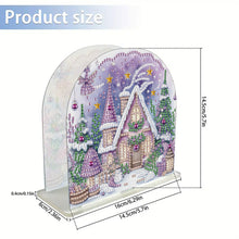 Load image into Gallery viewer, Christmas Acrylic DIY 5D Diamond Art Painting Napkin Holder Set Home Table Decor

