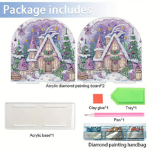 Load image into Gallery viewer, Christmas Acrylic DIY 5D Diamond Art Painting Napkin Holder Set Home Table Decor
